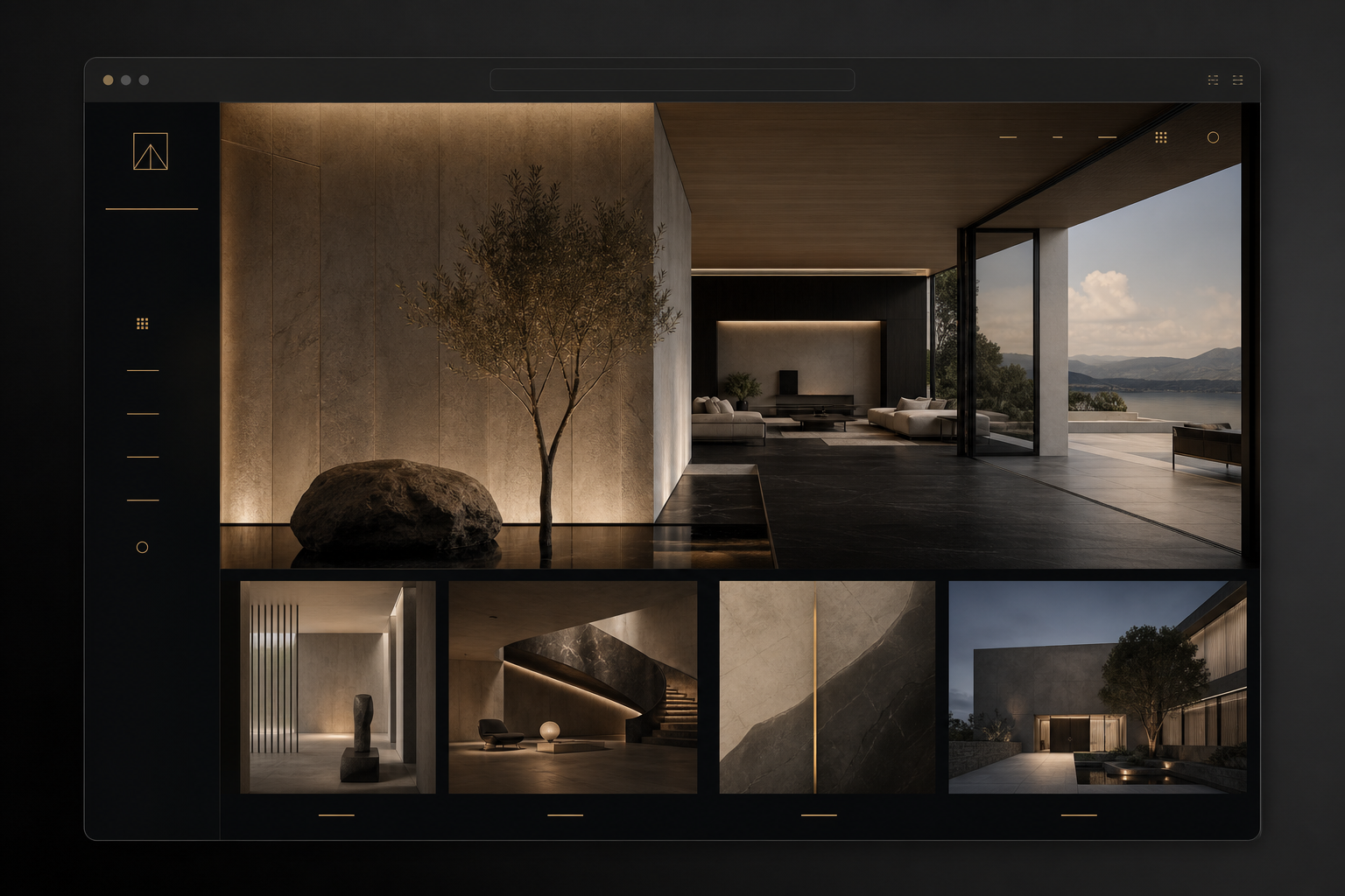 Architecture and interior design studio website